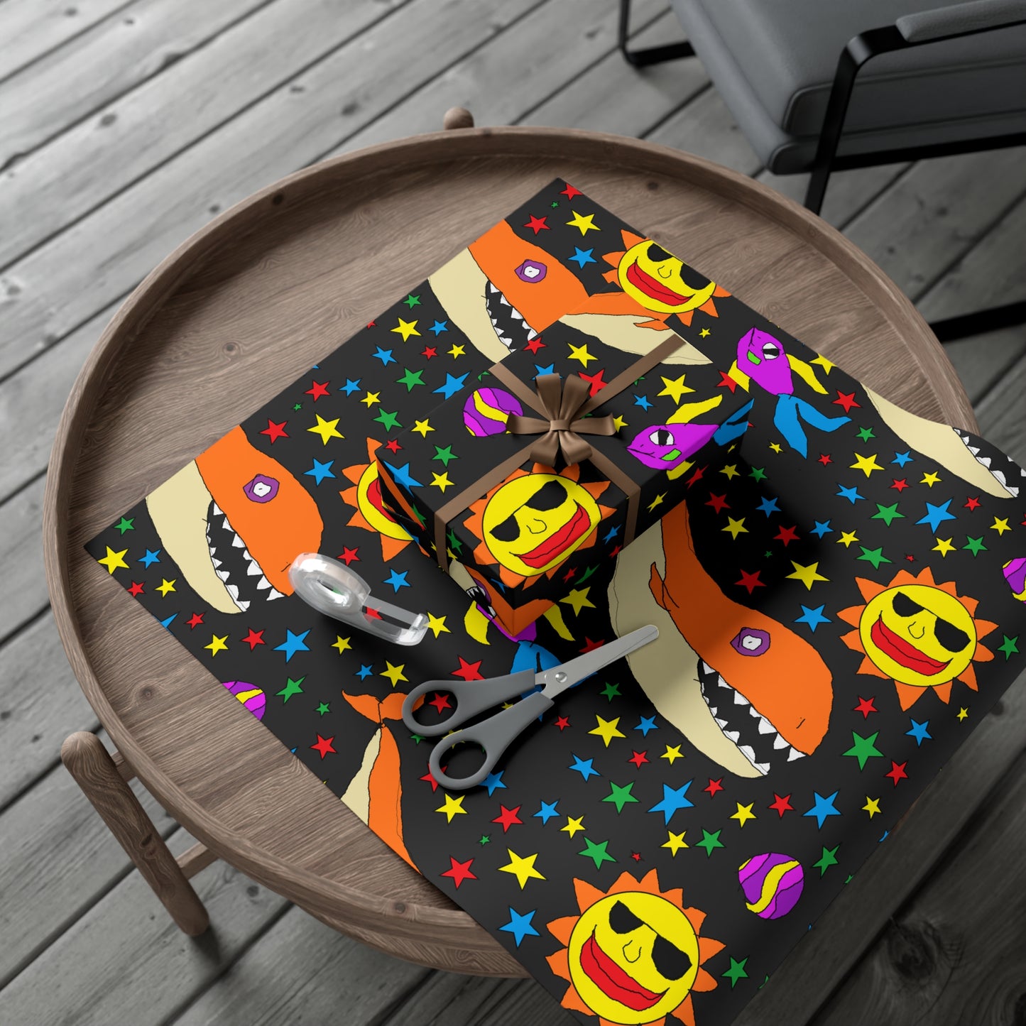 SK1 Space Whale Gift Wrap Papers