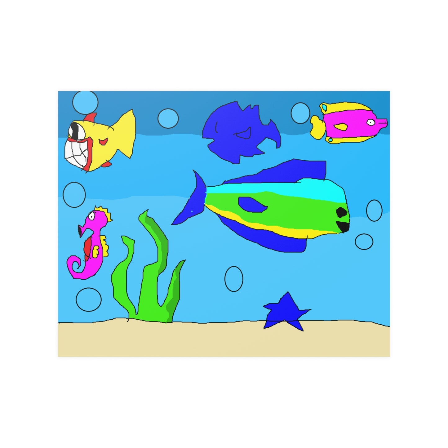 SK1 Under Sea Satin Posters (210gsm)