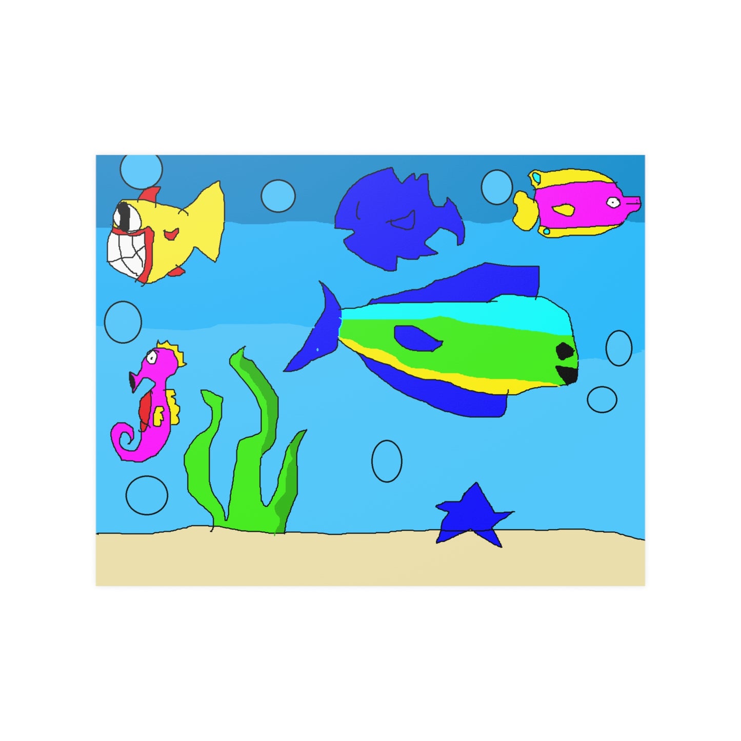 SK1 Under Sea Satin Posters (210gsm)