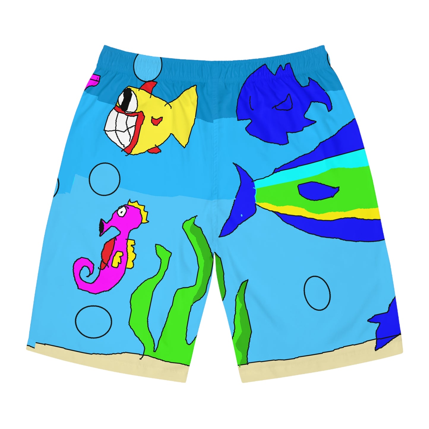 SK1 Let’s go Swimming - Men's Board Shorts (AOP)