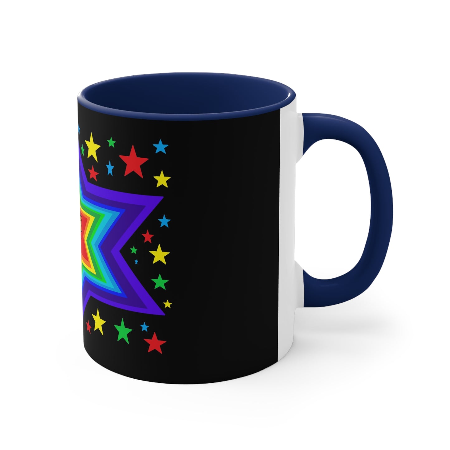SK1 Stars Accent Coffee Mug, 11oz