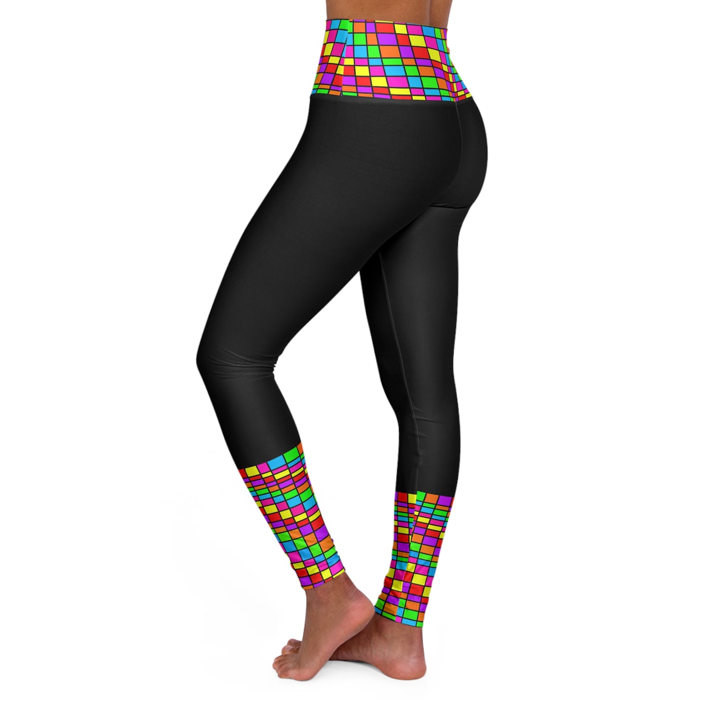 Disco Popper High Waisted Yoga Leggings