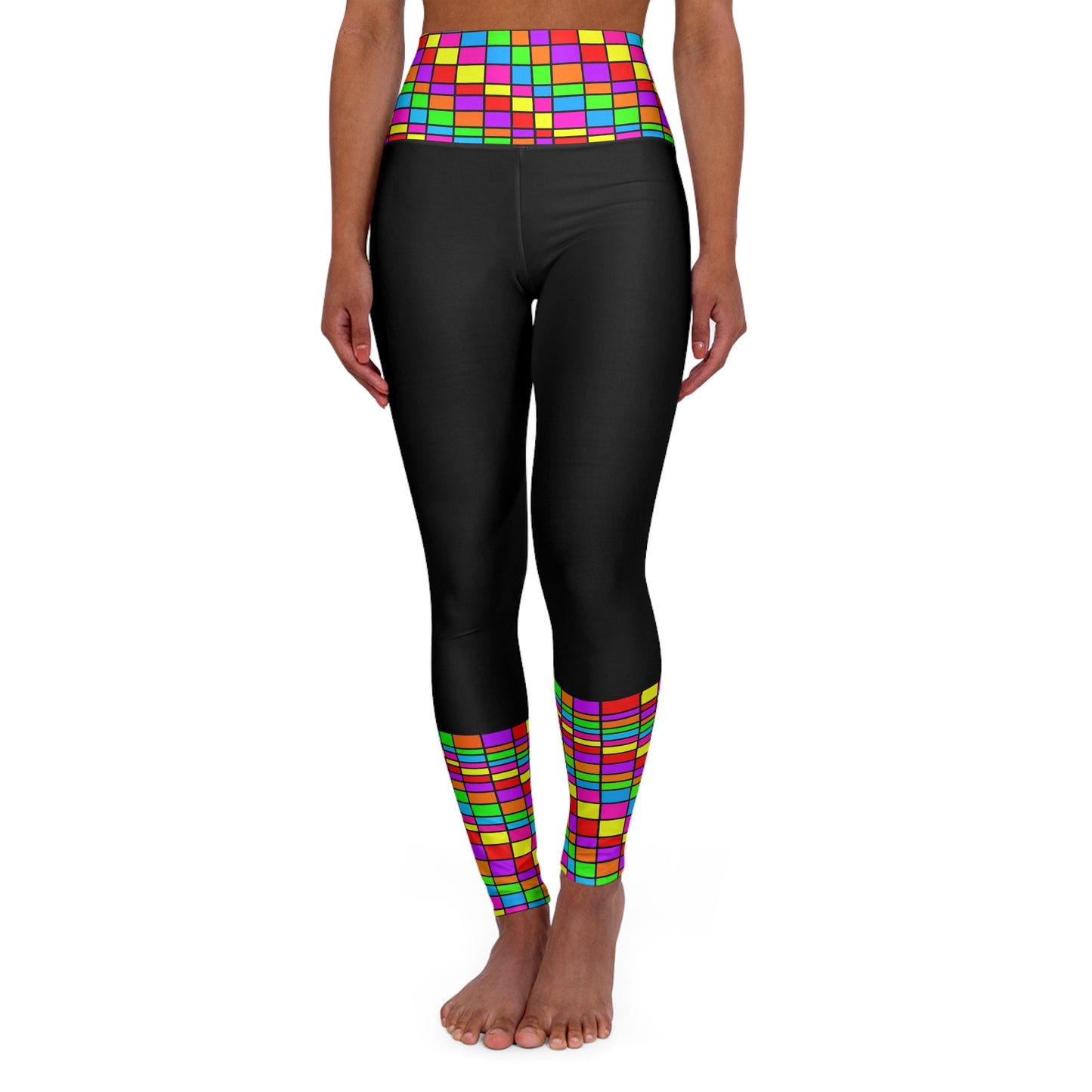 Disco Popper High Waisted Yoga Leggings