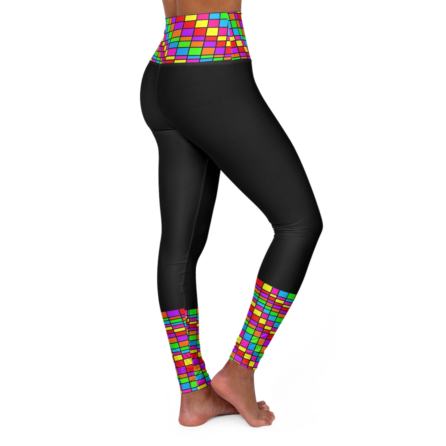 Disco Popper High Waisted Yoga Leggings