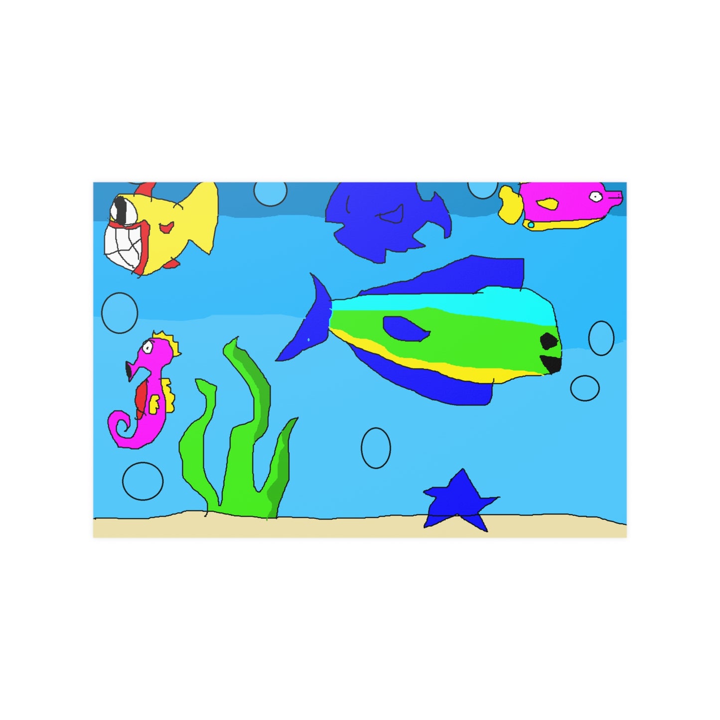 SK1 Under Sea Satin Posters (210gsm)