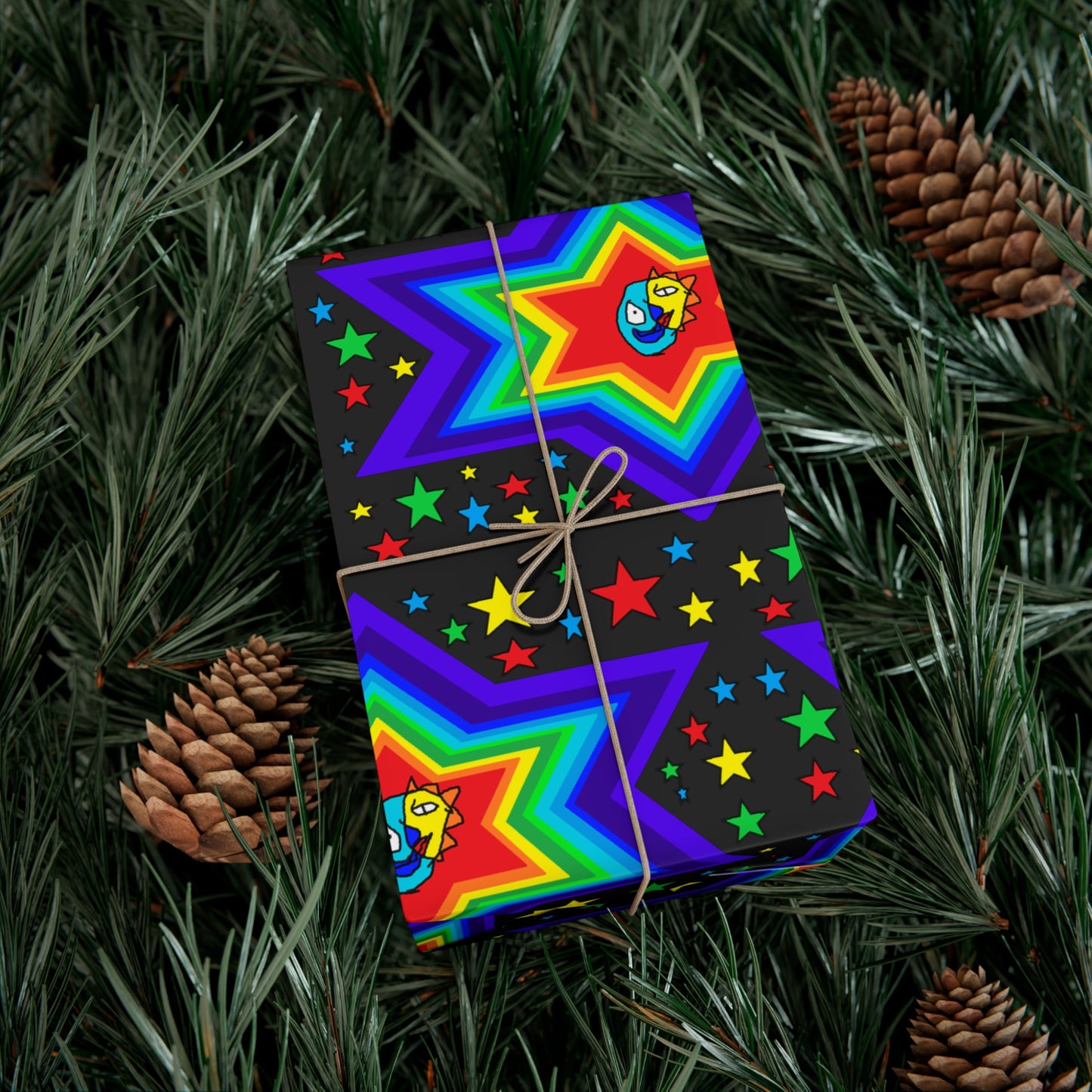 SK1 Stars Gift Wrap Papers