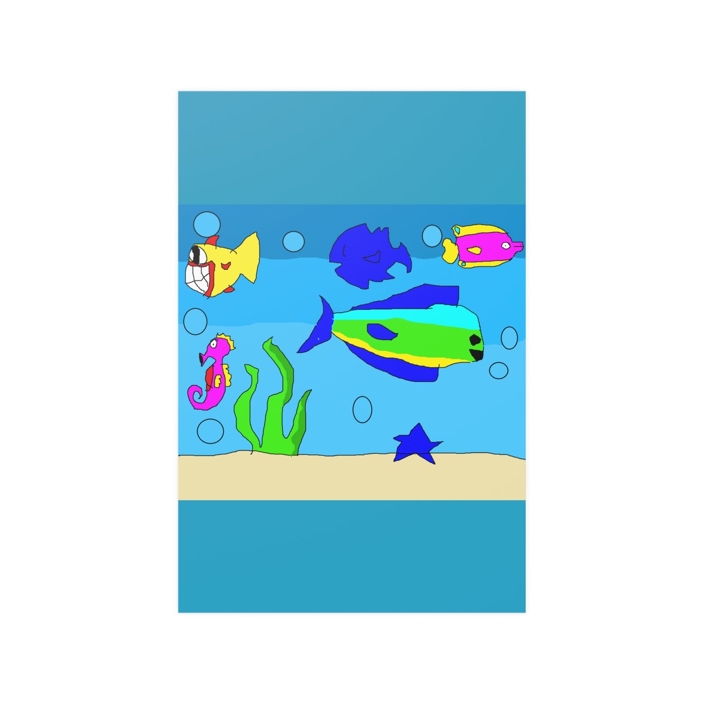SK1 Under Sea Satin Posters (210gsm)