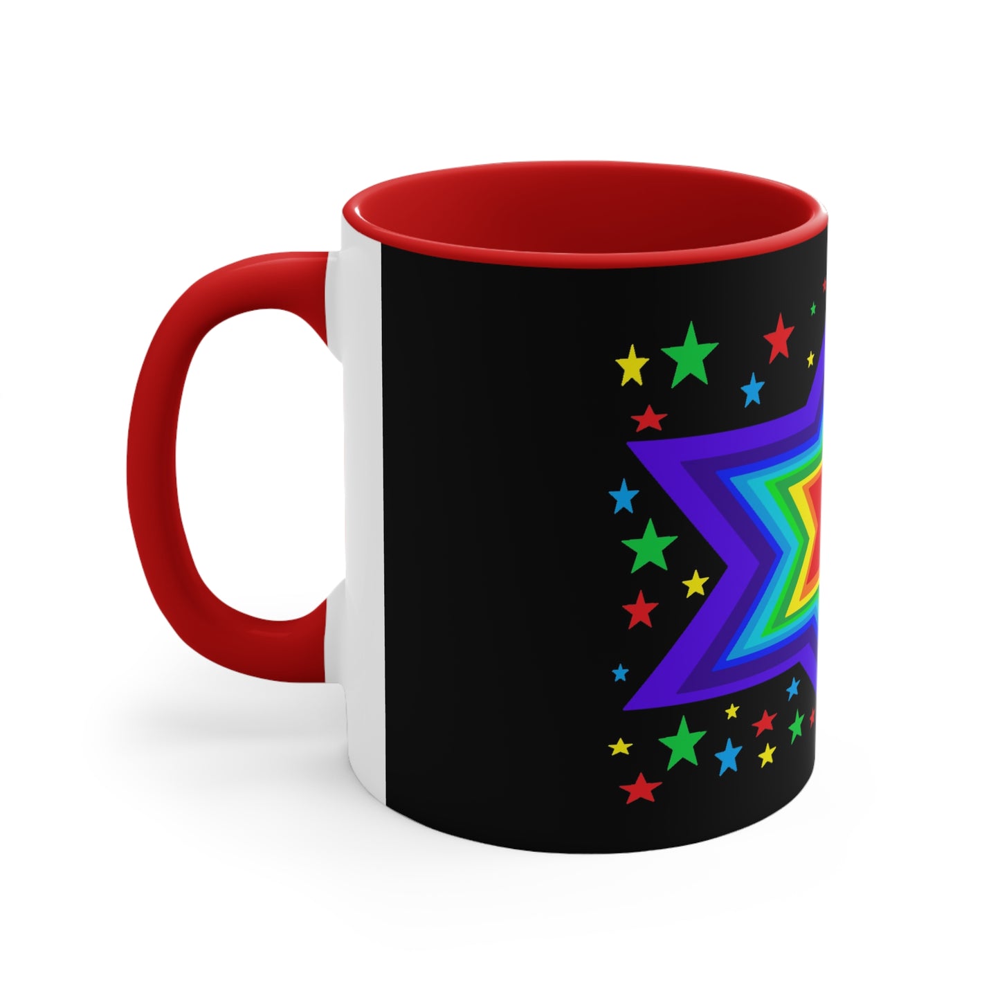 SK1 Stars Accent Coffee Mug, 11oz