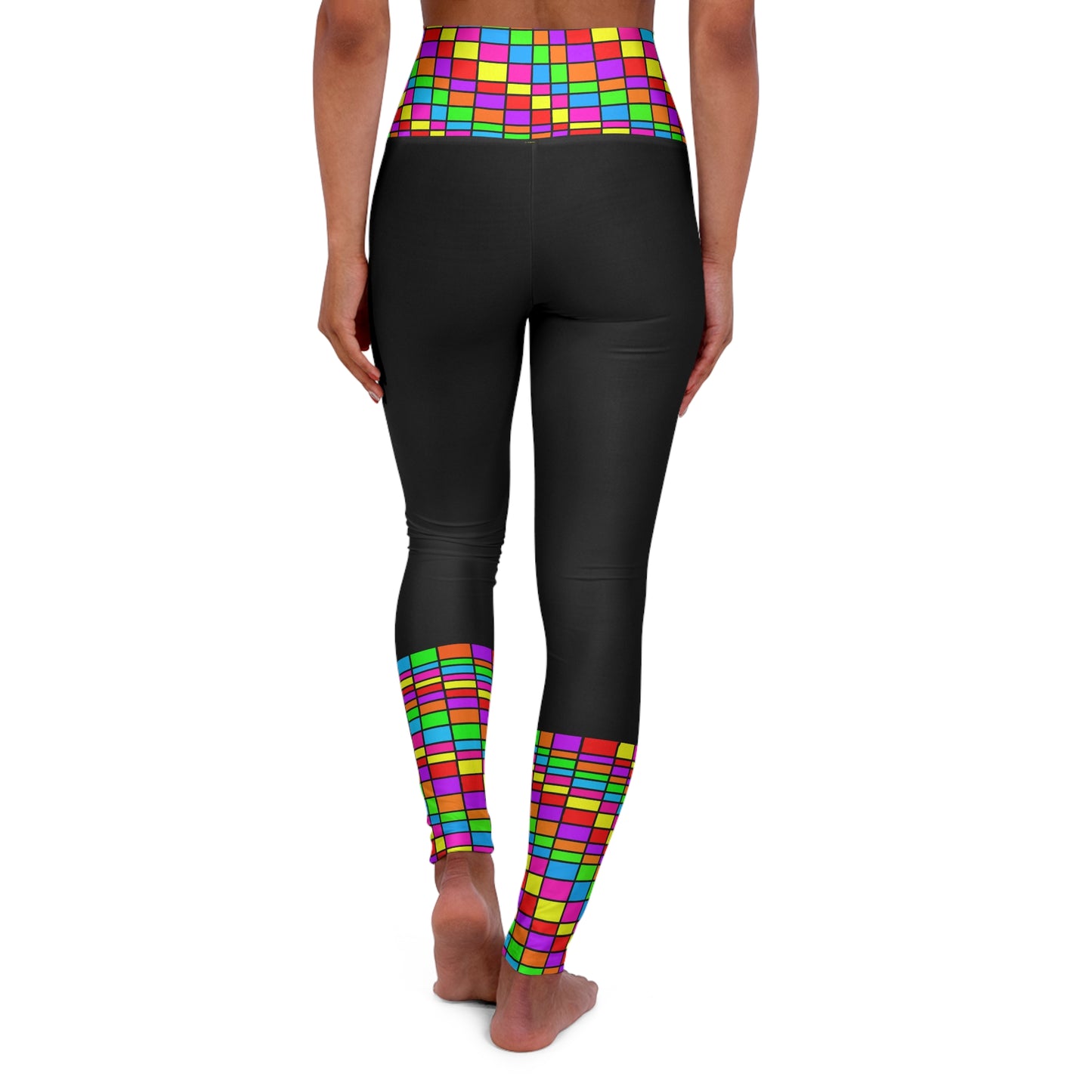Disco Popper High Waisted Yoga Leggings
