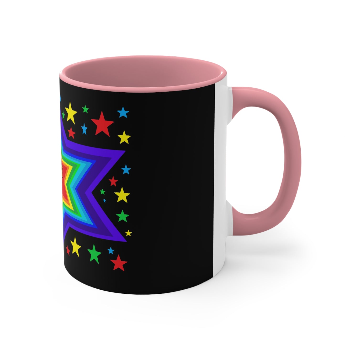 SK1 Stars Accent Coffee Mug, 11oz
