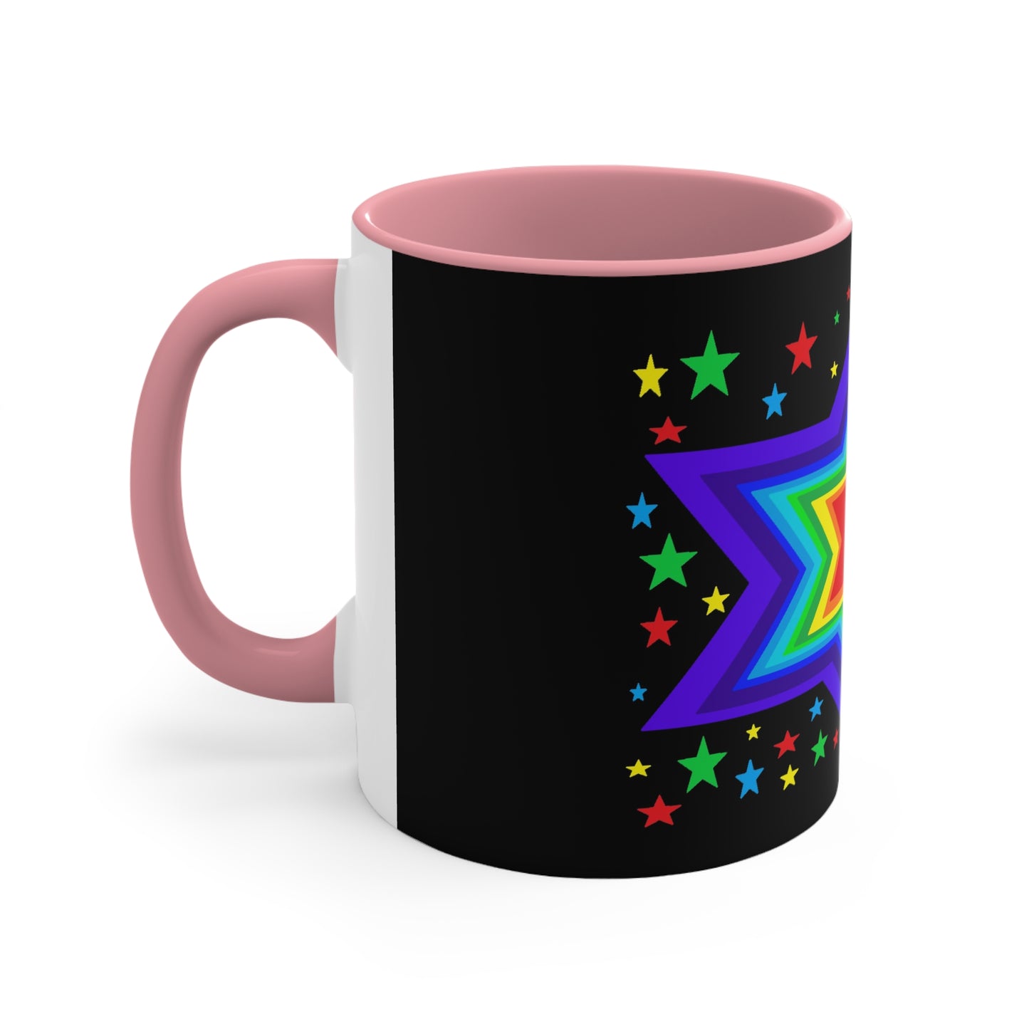 SK1 Stars Accent Coffee Mug, 11oz