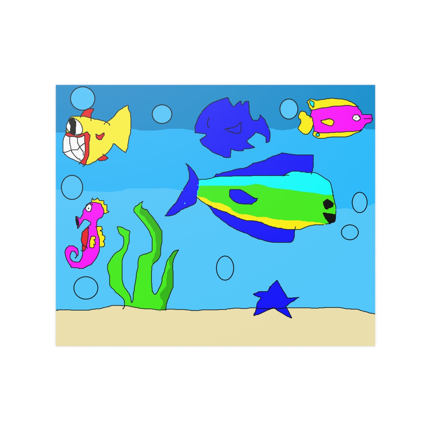 SK1 Under Sea Satin Posters (210gsm)