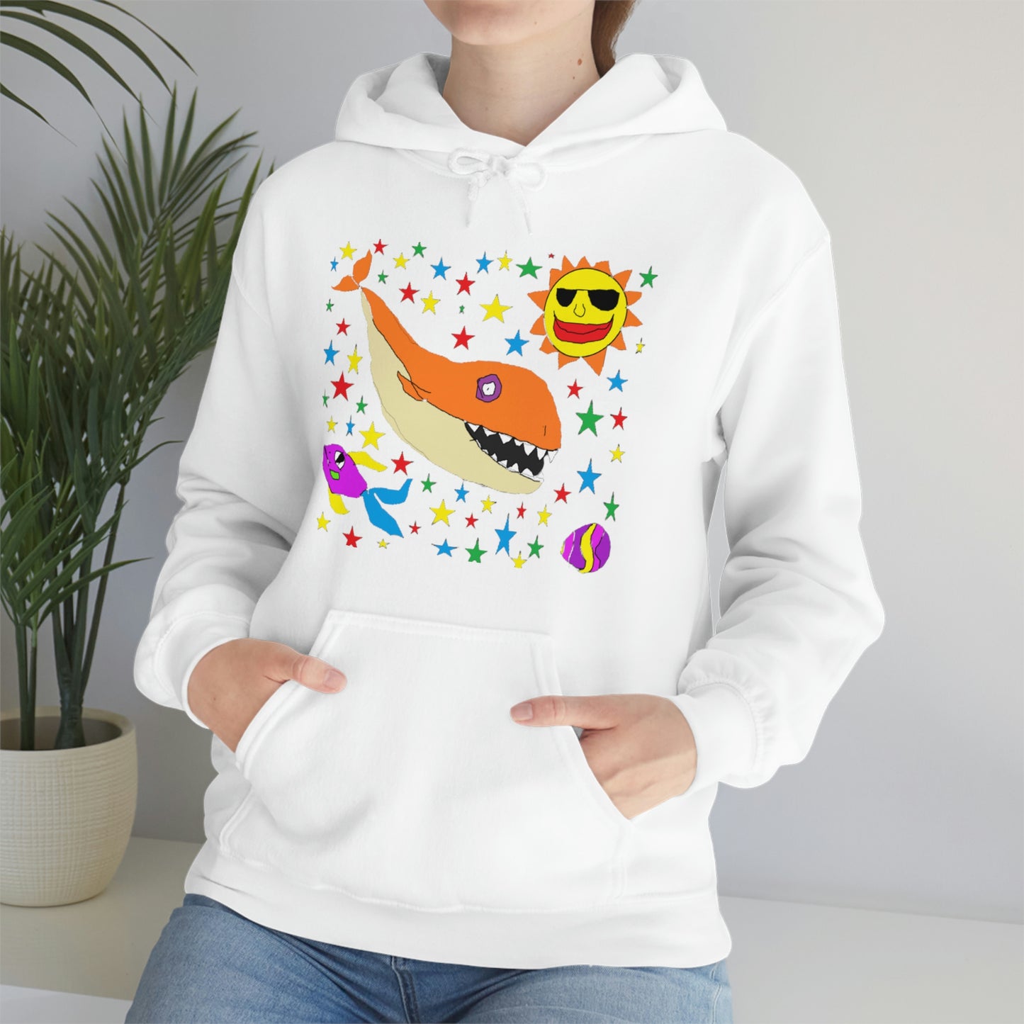 Space Whale - Unisex Heavy Blend™ Hooded Sweatshirt