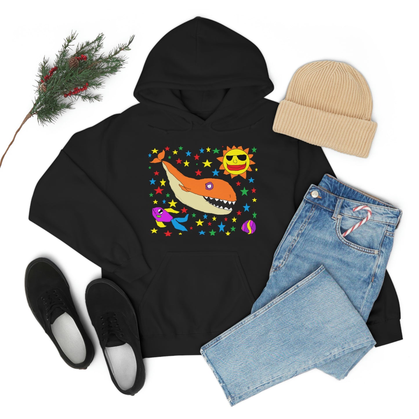 Space Whale - Unisex Heavy Blend™ Hooded Sweatshirt