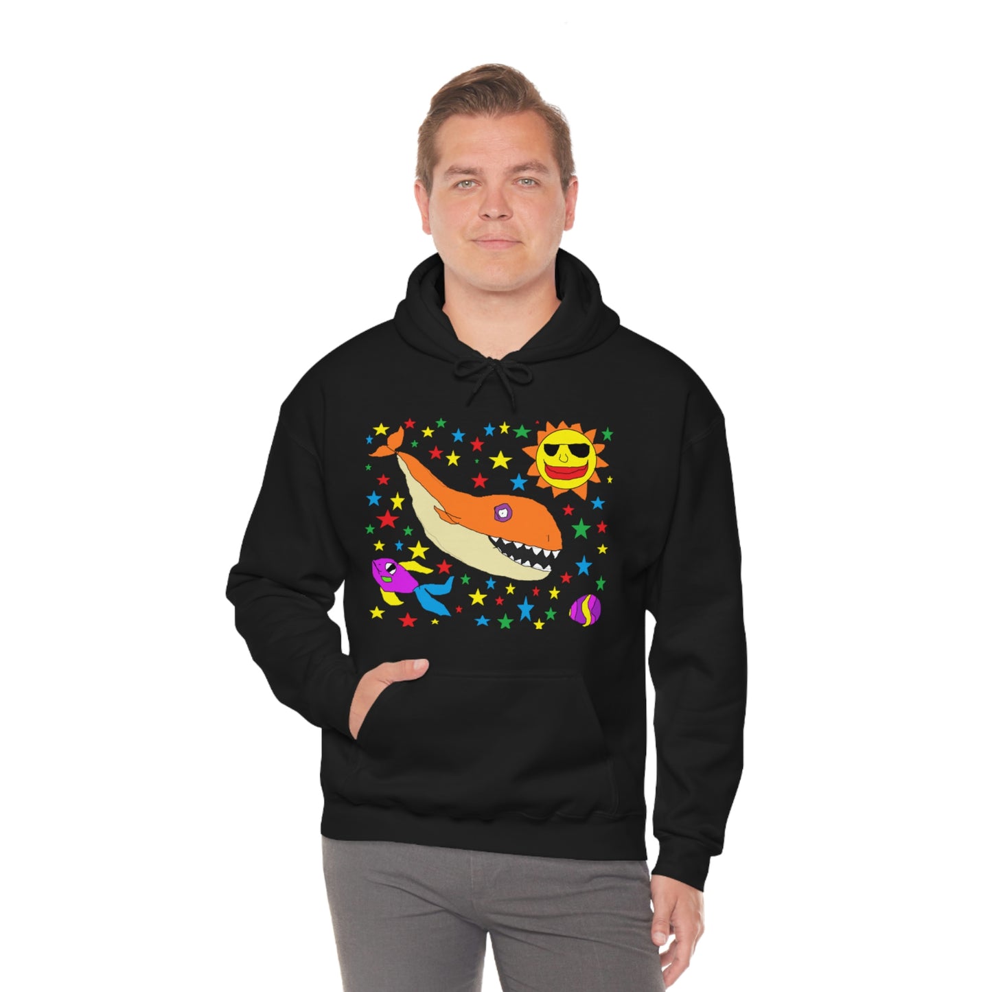 Space Whale - Unisex Heavy Blend™ Hooded Sweatshirt