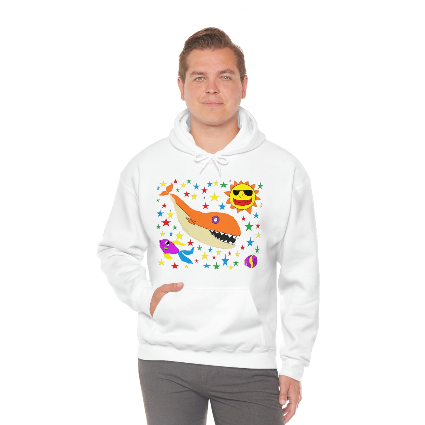 Space Whale - Unisex Heavy Blend™ Hooded Sweatshirt