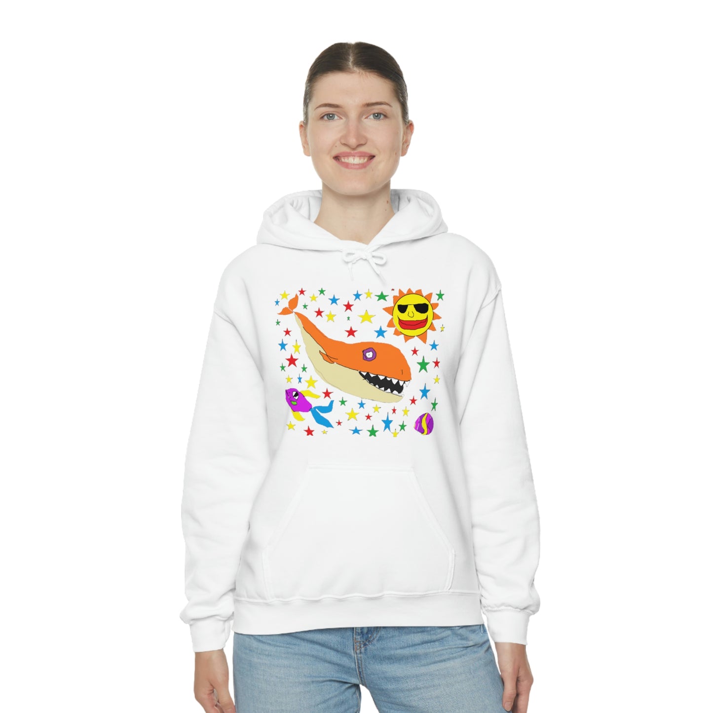Space Whale - Unisex Heavy Blend™ Hooded Sweatshirt