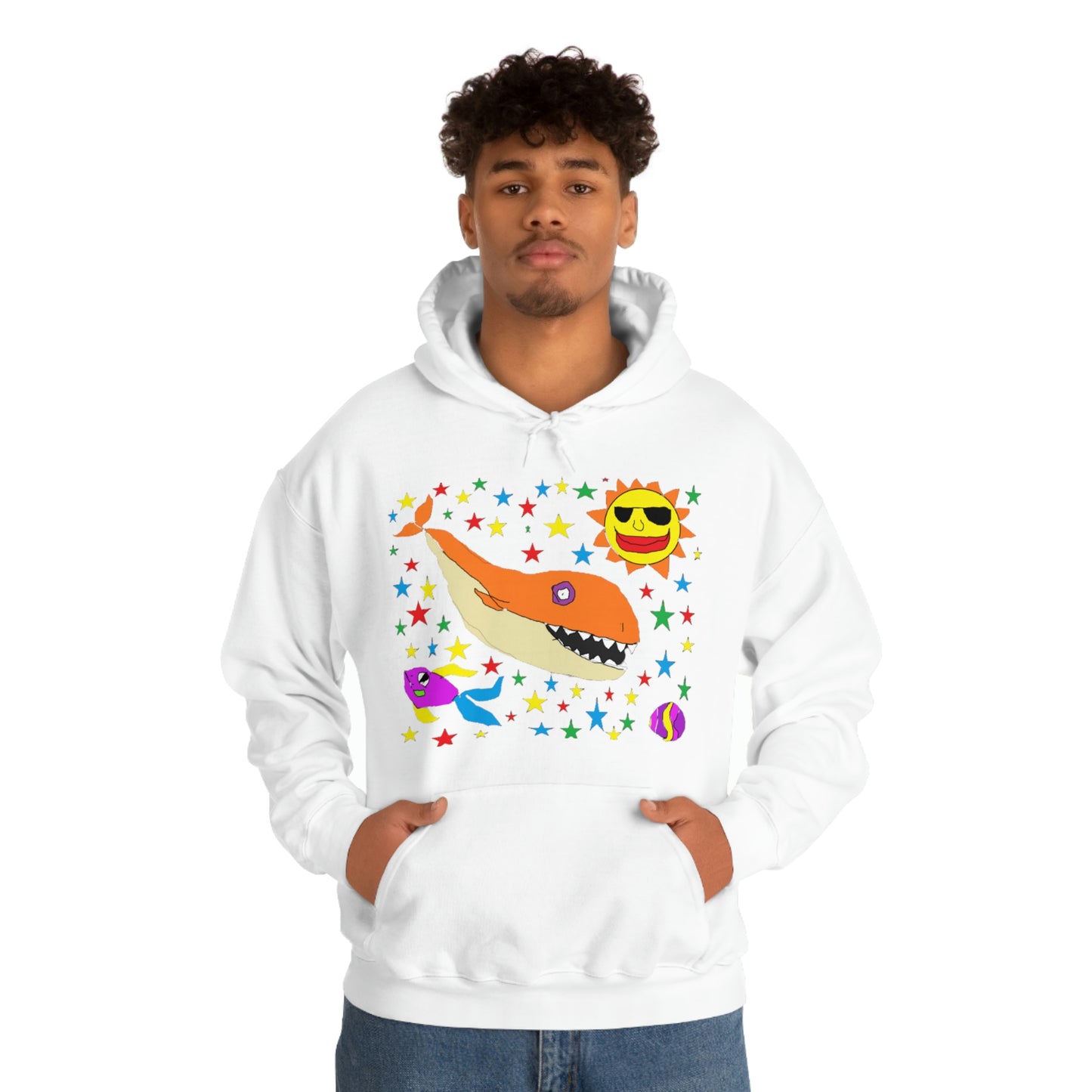 Space Whale - Unisex Heavy Blend™ Hooded Sweatshirt