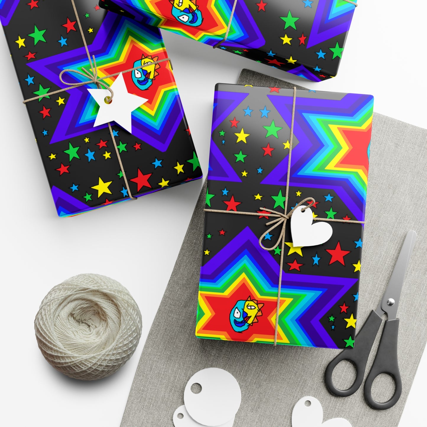 SK1 Stars Gift Wrap Papers