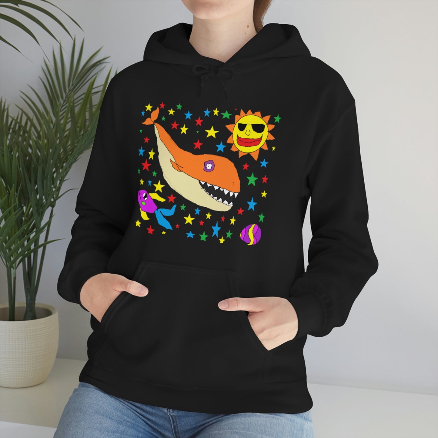 Space Whale  - Unisex Heavy Blend™ Hooded Sweatshirt